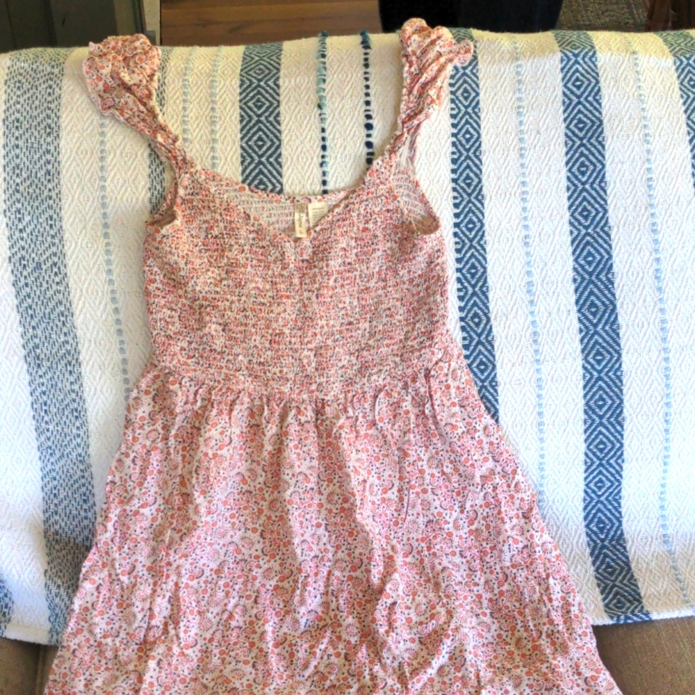 Marshalls Blush Floral Midi Dress